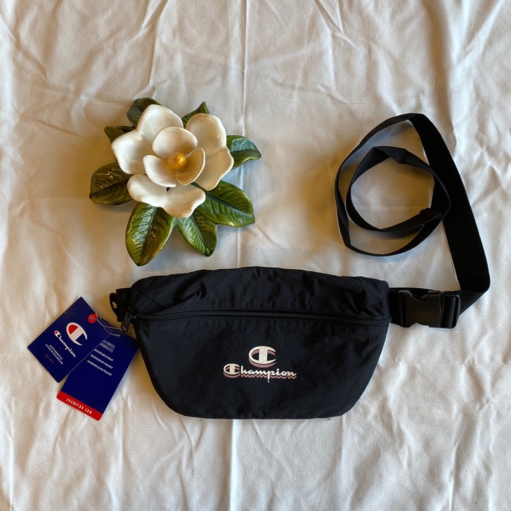 Champion Avery waist pack  belt bag black & pink